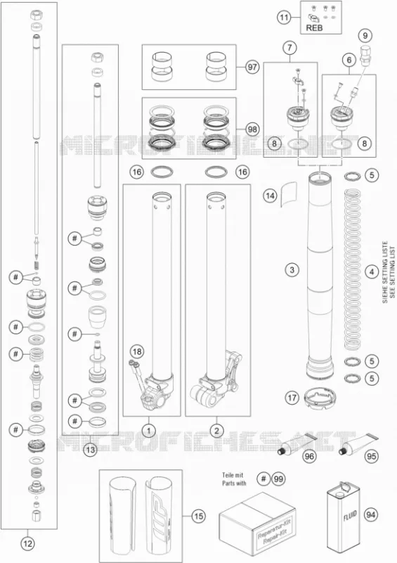FOURCHE (PIECES)
