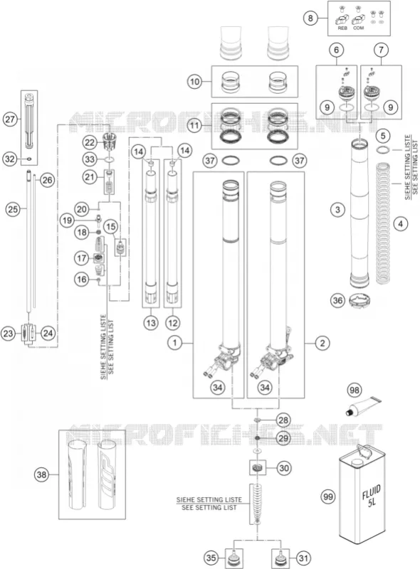 FOURCHE (PIECES)
