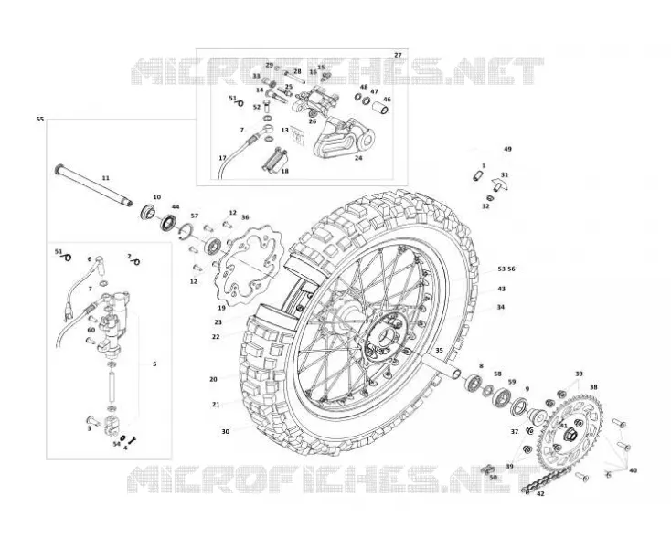 ROUE / FREIN ARRIERE
