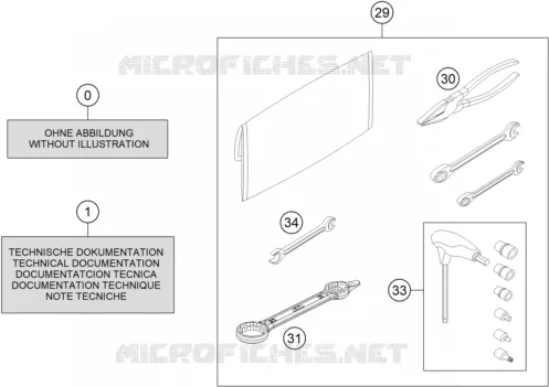 TROUSSE A OUTILS / MANUELS / OPTIONS