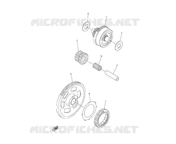ROUE LIBRE DE DEMARREUR 450