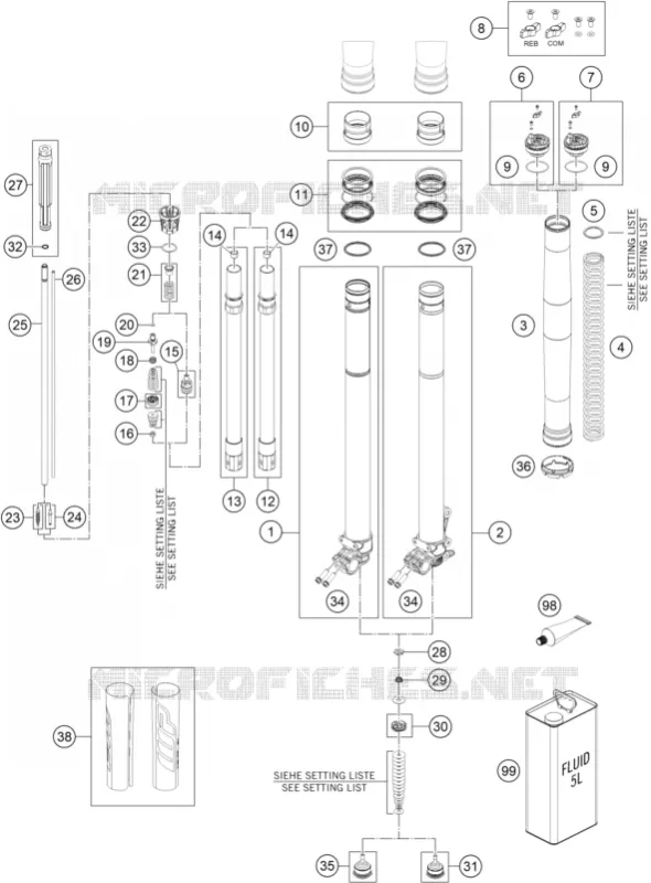 FOURCHE (PIECES)