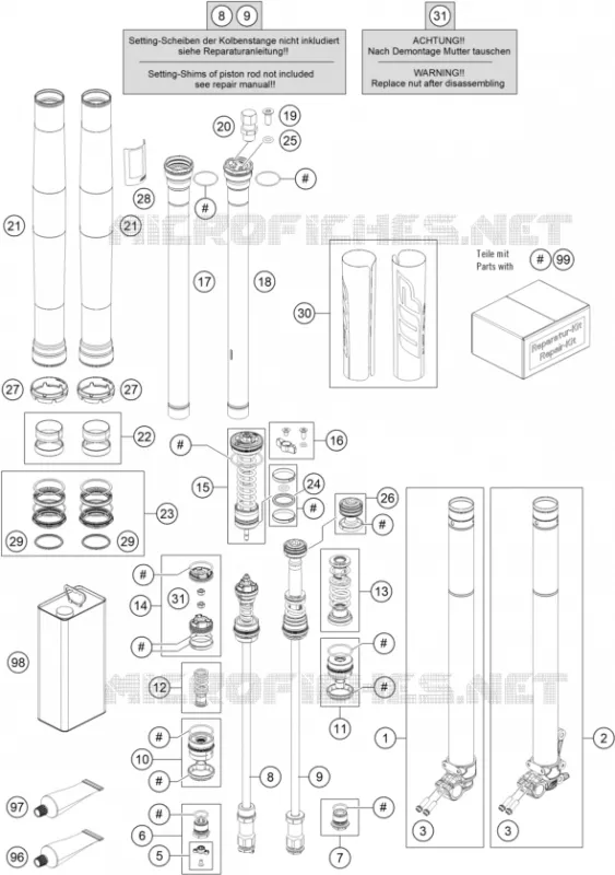 FOURCHE (PIECES)