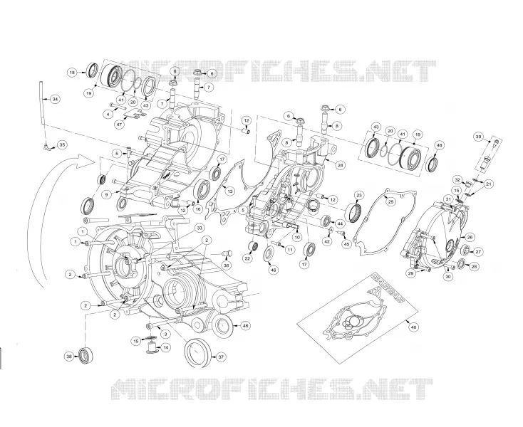 CARTER MOTEUR / POCHETTE DE JOINTS