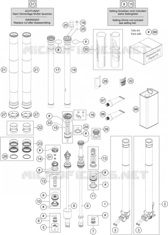 FOURCHE (PIECES)