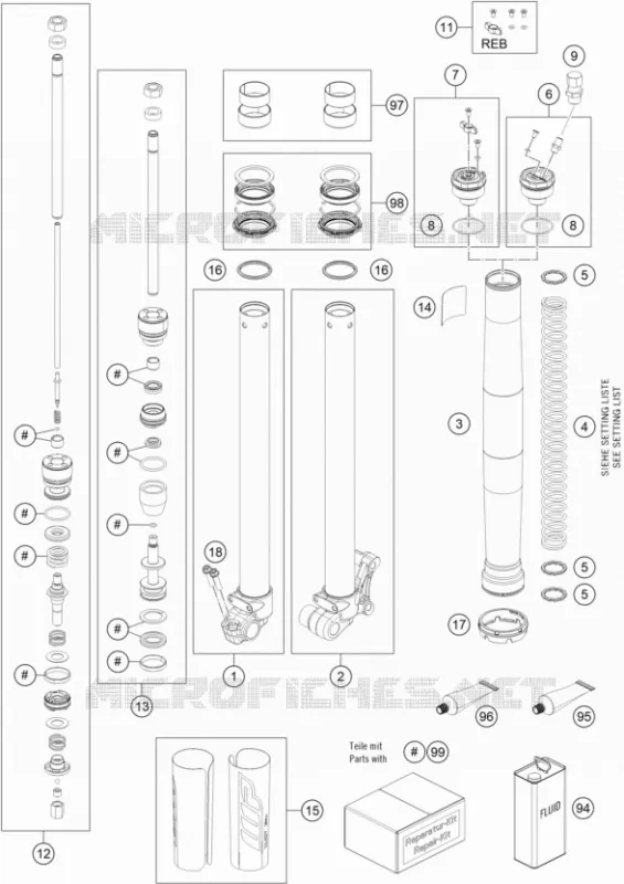 FOURCHE (PIECES)